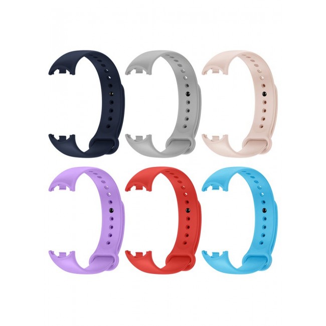 CATANES 6 Pack For Xiaomi Smart Band 8/9 Watch Bands Adjustable Comfortable Sport Replacement Strap for Xiaomi Mi Band 8/9 Wristband Bracelet Band for Women Men Multicolour
