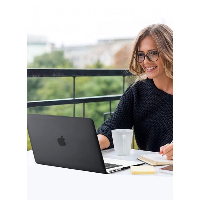 CATANES MacBook Air 13 Inch Case (2010-2017 Release) Models A1466 / A1369 Plastic Hard Shell Case Black