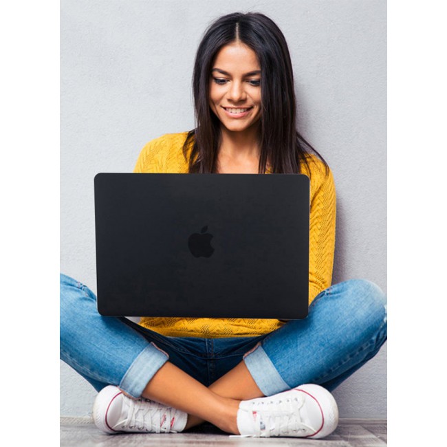 CATANES MacBook Air 13 Inch Case (2010-2017 Release) Models A1466 / A1369 Plastic Hard Shell Case Black