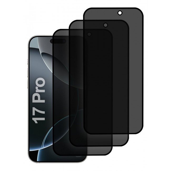 CATANES 2 PCS of Premium Privacy Screen Protector for iPhone 17 Pro, Anti-Spy Tempered Glass HD Clear View Easy Installation