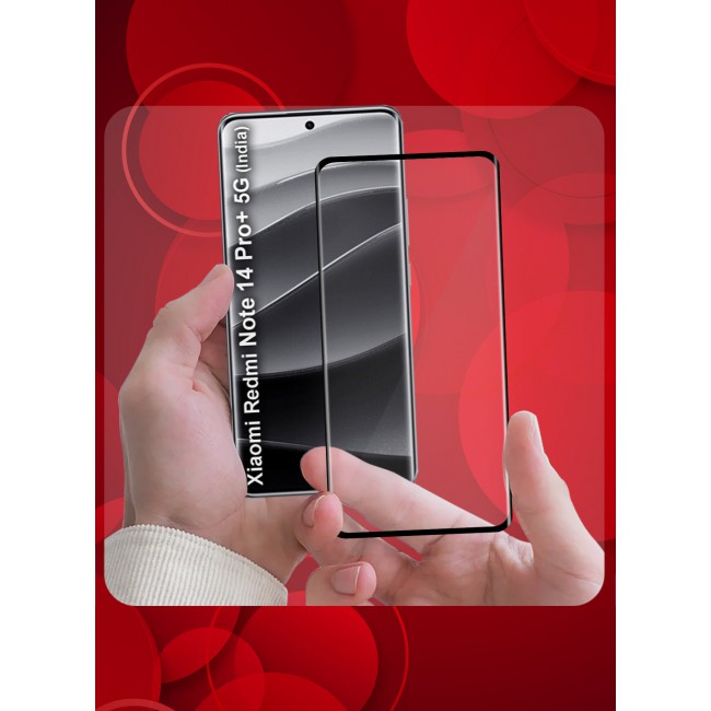 CATANES 3D Curved Tempered Glass Screen Protector for Xiaomi Redmi Note 14 Pro+ 5G Edge-to-Edge HD Clarity, Anti-Scratch, Bubble-Free Installation