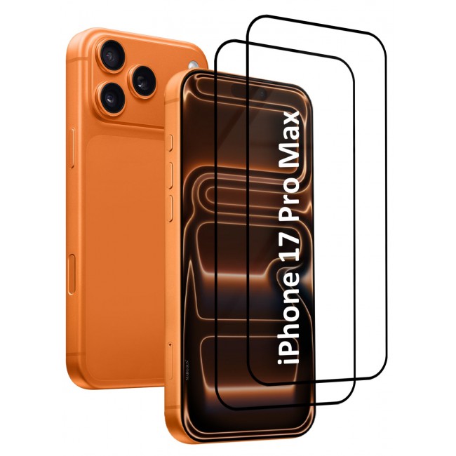 CATANES 2 Packs Screen Protector for iPhone 17 Pro Max - 3D Full Coverage 9H Tempered Glass Bubble-Free Installation High Protection Scratch Resistant