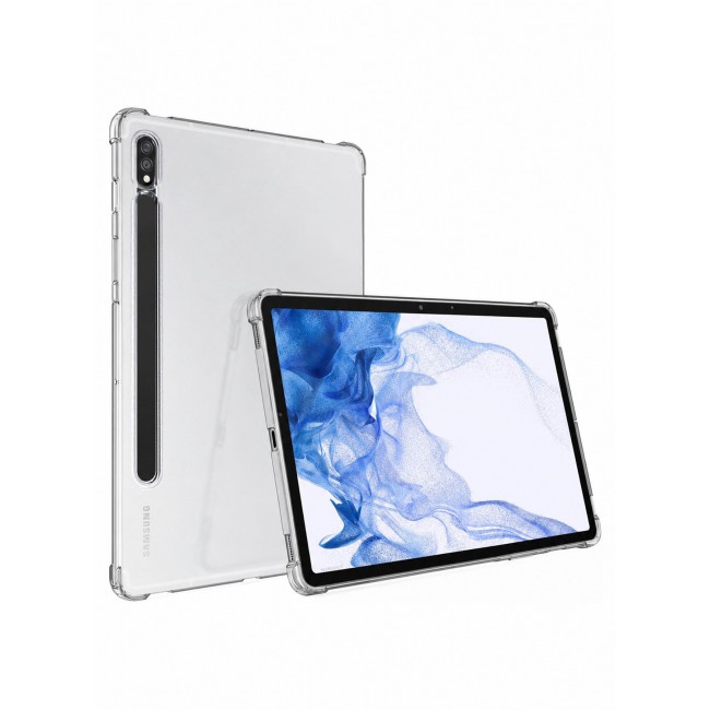 CATANES For Samsung Galaxy Tab S8 Transparent TPU Bumper Protective Case