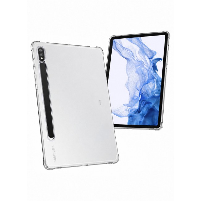 CATANES For Samsung Galaxy Tab S8 Transparent TPU Bumper Protective Case