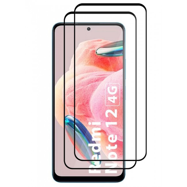 CATANES 2 Pack For Xiaomi Redmi Note 12 4G Screen Protector Scratch and Shatter Resistant Full Glue Back