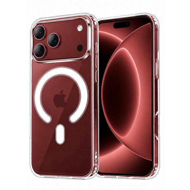 CATANES 2 Pack Clear Magnetic Case for iPhone 18 Pro - Transparent Shockproof Protective Cover with MagSafe Compatibility