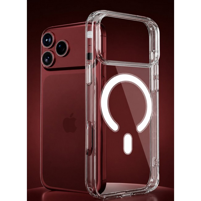 CATANES 2 Pack Clear Magnetic Case for iPhone 18 Pro - Transparent Shockproof Protective Cover with MagSafe Compatibility