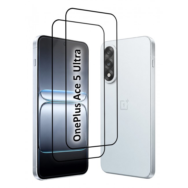 CATANES 2 PACK Screen Protector for OnePlus Ace 5 Ultra Tempered Glass 3D, Full Coverage, Scratch-Resistant, 9H Hardness High-Definition Clear Guard, Black Edge