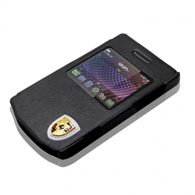 Flip Case Cover for BlackBerry Porsche Design P9981 in Black
