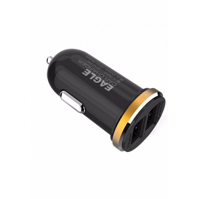 Eagle DL-C22 USB Car Charger Compatible with Apple Series - Black