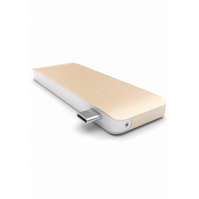 Margoun Type-C Pass-Through USB Hub with USB-C Charging Port - Gold