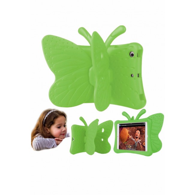Margoun Butterfly Design Shockproof Case Cover for iPad Mini 1 2 3, Green