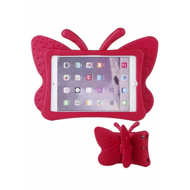 Margoun Butterfly Design Shockproof Case Cover for iPad Mini 1 2 3, Red
