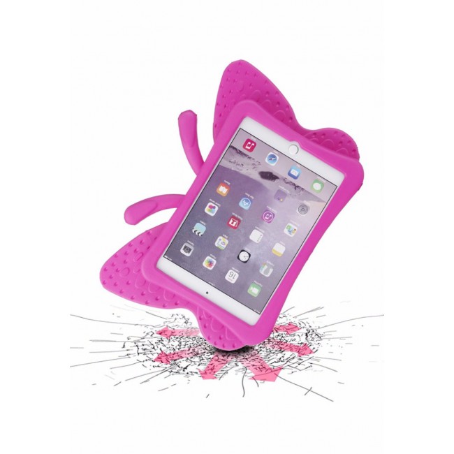 Margoun Butterfly Design Shockproof Case Cover for iPad Mini 4, Pink