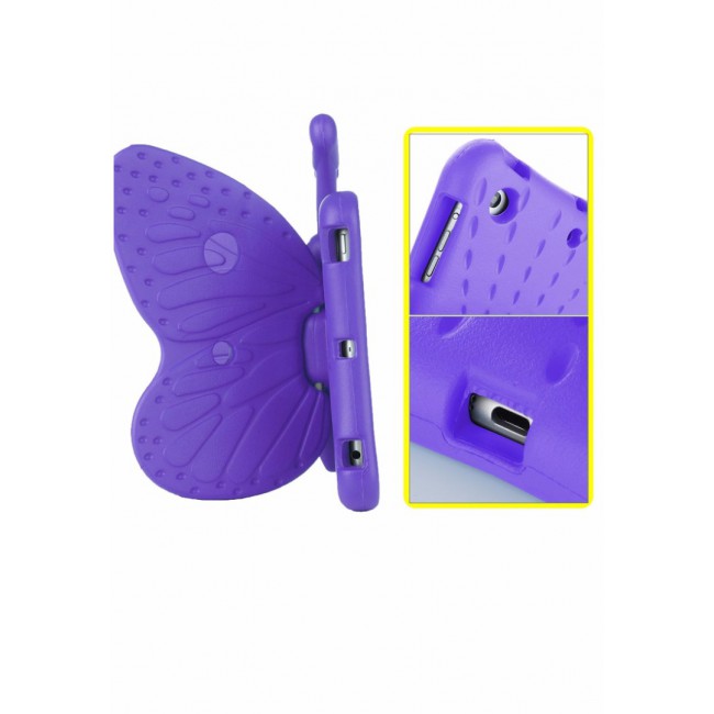 Margoun Butterfly Design Shockproof Case Cover for iPad Mini 4, Purple