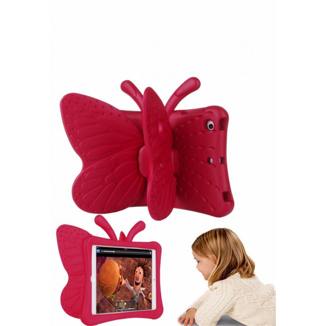 Margoun Butterfly Design Shockproof Case Cover for iPad Pro 9.7, Red