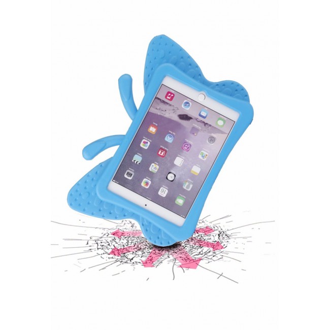 Margoun Butterfly Design Shockproof Case Cover for iPad Air 9.7 in Blue