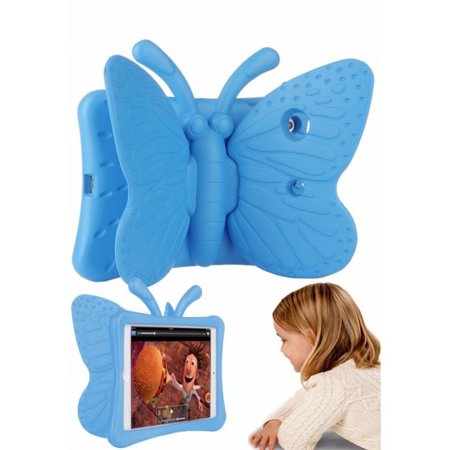Margoun Butterfly Design Shockproof Case Cover for iPad Air 9.7 in Blue