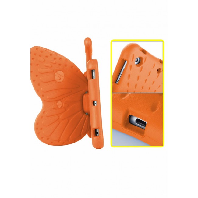 Margoun Butterfly Design Shockproof Case Cover for iPad Air 9.7 in Orange