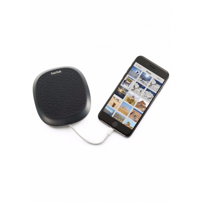 SanDisk 64GB iXpand Base for iPhone Charging and Backup - Silver
