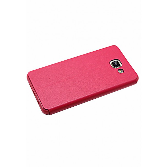 X-Level FIB Color Leather Flip Case Cover Stand with Back Cover for Samsung Galaxy A5 2017 - Rose Red