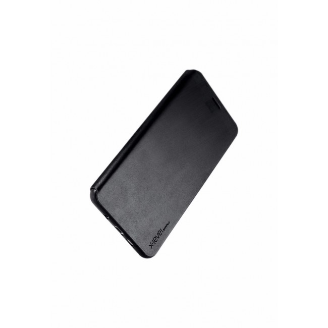 X-Level FIB Color Leather Flip Case Cover for Samsung Galaxy Note 8 - Black