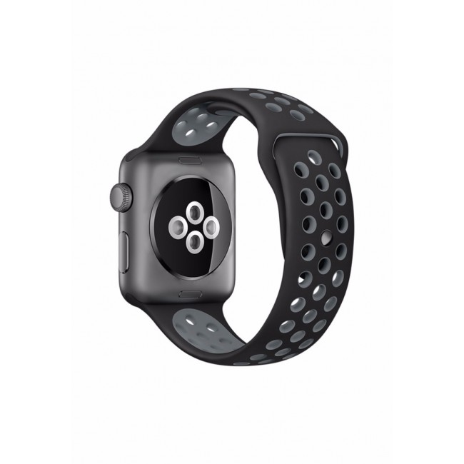 Lemfo LF07 Smart Watch with Sports Plus Silicone Strap Black Frame - Black/Grey