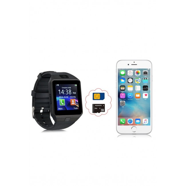 Margoun Smart Watch with Wi-Fi and SIM Card Slot - Black