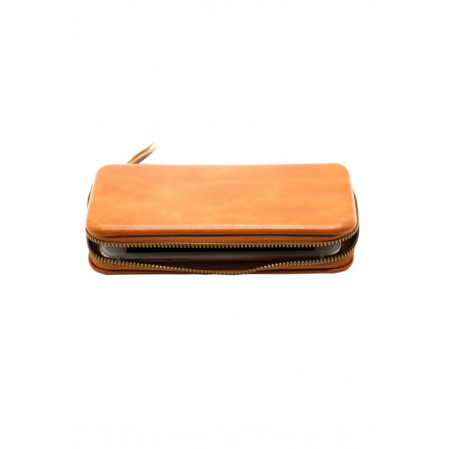 Margoun Zip-Around Case for Apple iPhone 4.7 Inches Smartphones - Brown