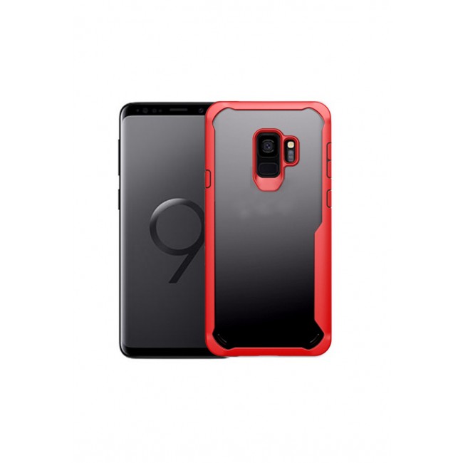 Ipaky 2-in-1 Case for Samsung Galaxy S9 Back Cover - Red