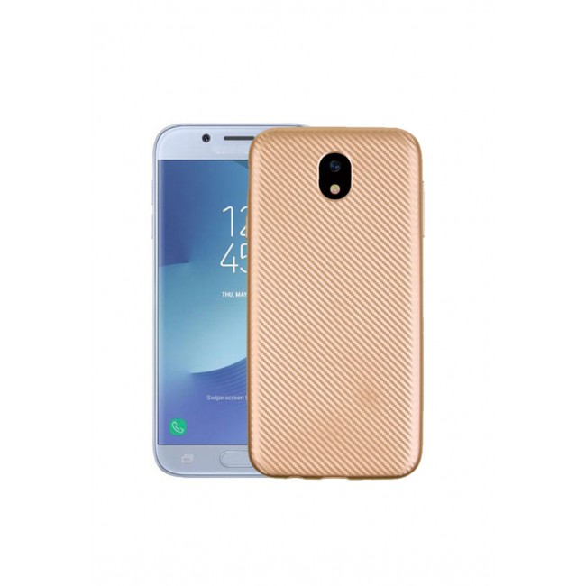 Margoun Carbon TPU Fiber Case for Samsung Galaxy J5 Pro - Gold