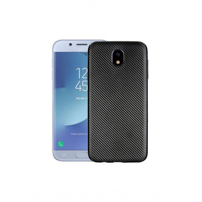 Margoun Carbon TPU Fiber Case for Samsung Galaxy J3 Pro - Black