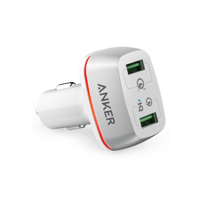 Anker PowerDrivePlus 2 Ports Car Charger - White
