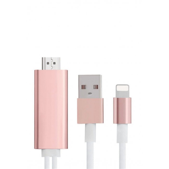 Margoun 1080P Lightning to HDMI AV Cable Adapter STK02 - Rose Gold
