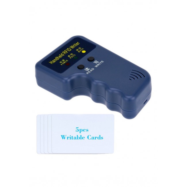 Margoun 125 KHz Handheld RFID ID Card Copier/Reader/Writer Duplicator Programmer with 6 Pcs Cards
