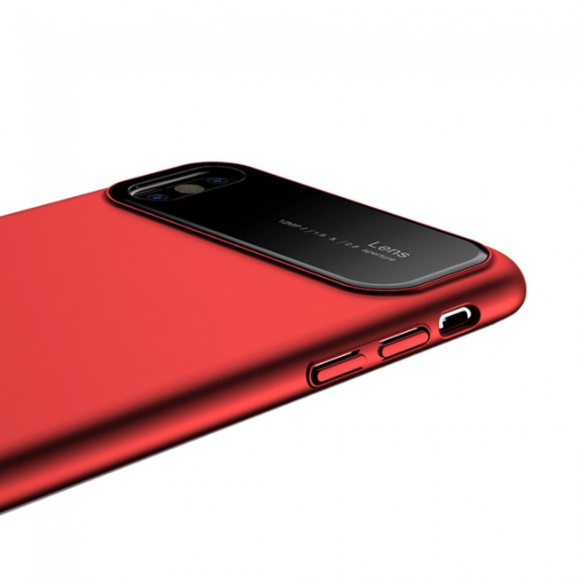 Ipaky Case for Apple iPhone X Shockproof Back Cover - Red
