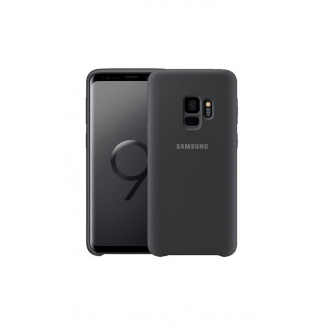 Samsung Galaxy S9 Silicone Back Case Cover - Black