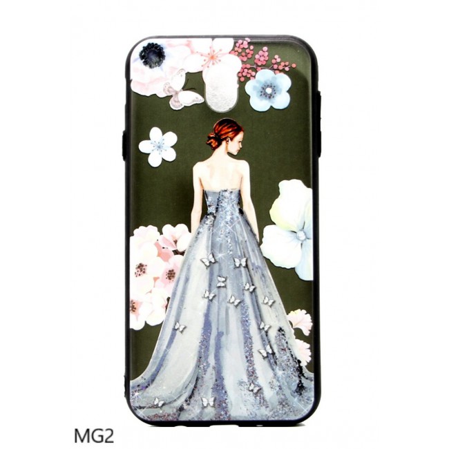 Margoun Back Case Cover for Samsung Galaxy J7 Pro with Lady Design (In 5 Designs)