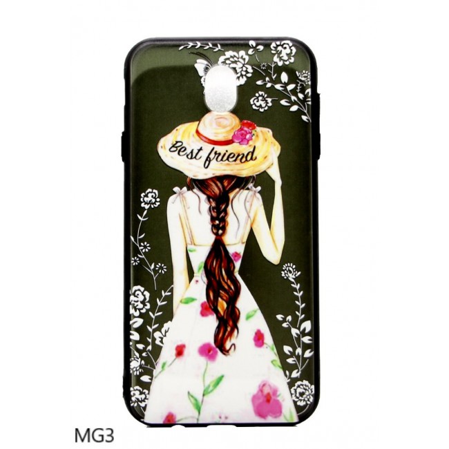 Margoun Back Case Cover for Samsung Galaxy J7 Pro with Lady Design (In 5 Designs)