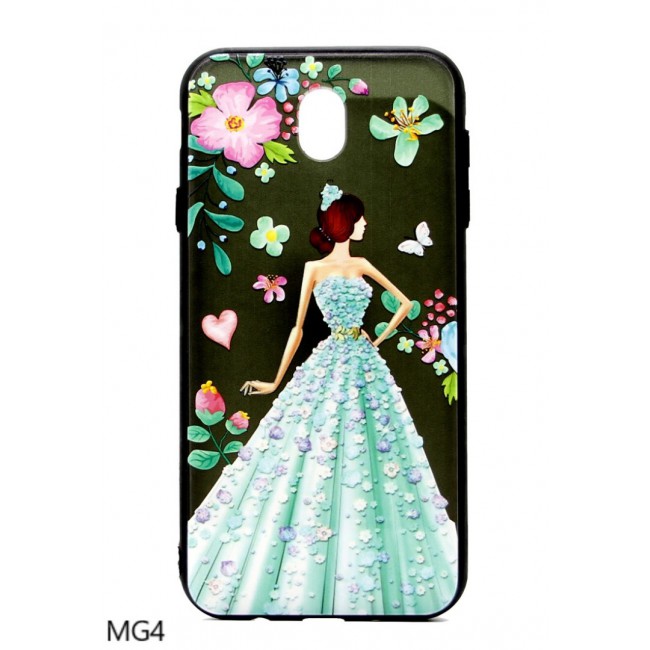Margoun Back Case Cover for Samsung Galaxy J7 Pro with Lady Design (In 5 Designs)