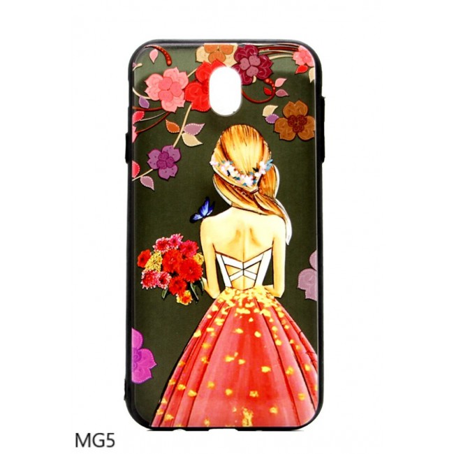 Margoun Back Case Cover for Samsung Galaxy J7 Pro with Lady Design (In 5 Designs)