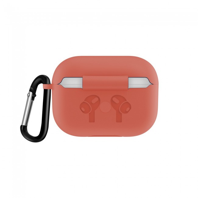 Airpods Pro  Silicone Case Cover with Carabiner - Violet Purple