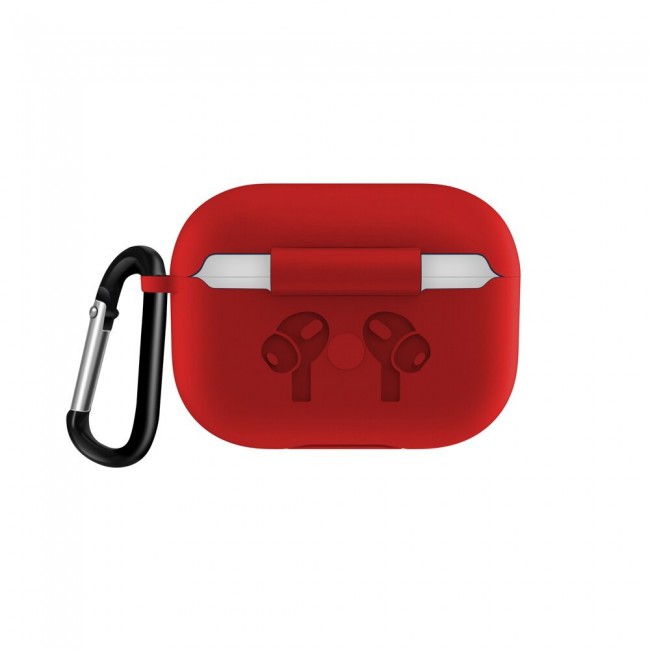 Airpods Pro  Silicone Case Cover with Carabiner - Violet Purple