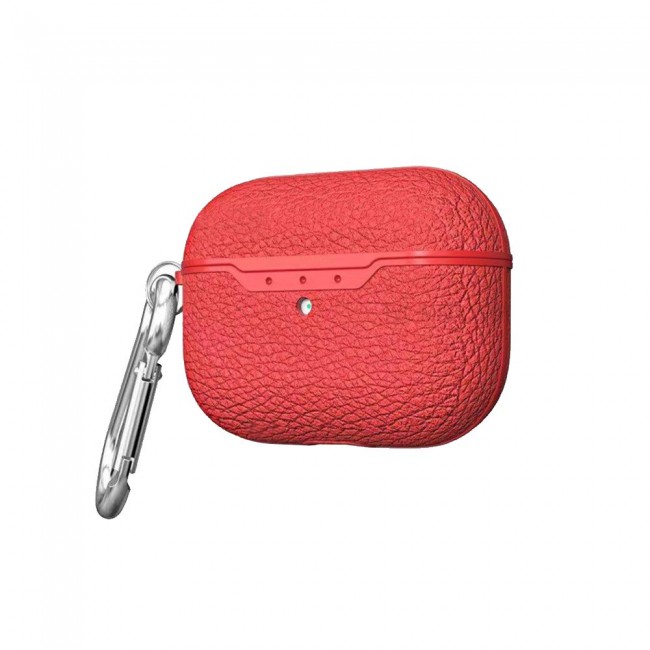 Airpods Pro Leather Case Cover with Carabiner Margoun