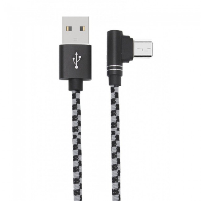 Epenyu EP550 Nylon Braided Charge and Sync Micro USB Cable 1m- Black (NMT)