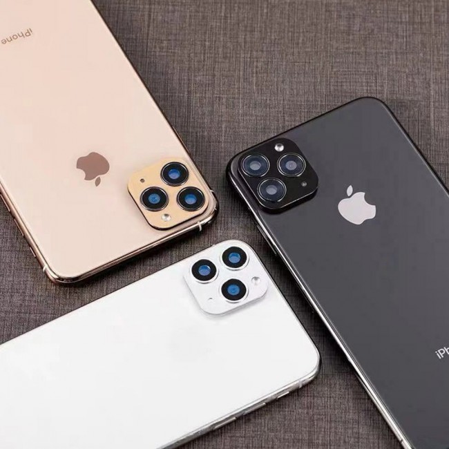 IPhone X Change to iPhone 11 Pro Camera Metal Glass Lens Cover - Black , Gold , Silver , Green