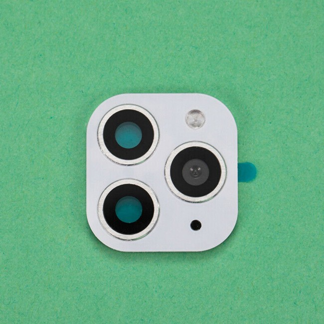 IPhone X Change to iPhone 11 Pro Camera Metal Glass Lens Cover - Black , Gold , Silver , Green