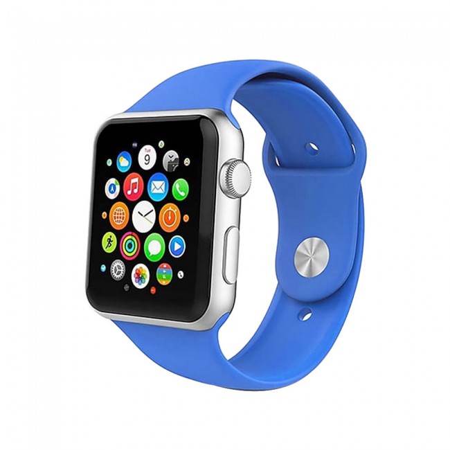 Margoun 3-Pack Silicone Apple Watch Replacement band 42-44-45mm – Blue Green melon