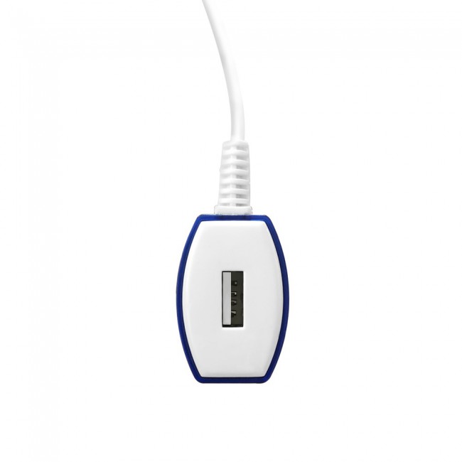Margoun 2.1A Micro USB Wall Charger for M10 , A10 ,  A7 – White &amp; Blue – MG01