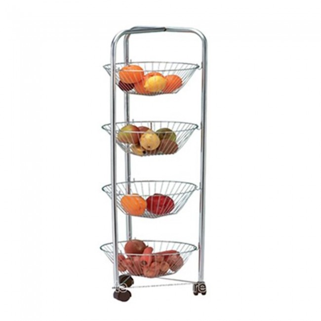Margoun 4-Layer Kitchen Trolly Fruit and Vegetable Storage Basket Organizer (ASW)